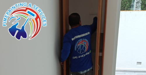 Pintores realizando mantenimiento preventivo de departamentos PIMEPAINTING