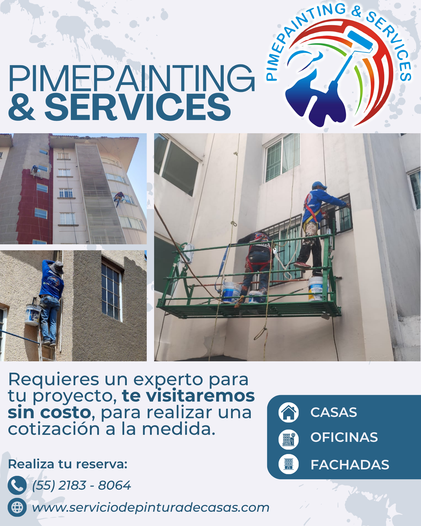 Aplicación de pintura Prisa por pintores de casas en CDMX